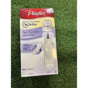 Playtex Drop-Ins Liners 100 Count 8-10 oz NOS Sealed BPA Free